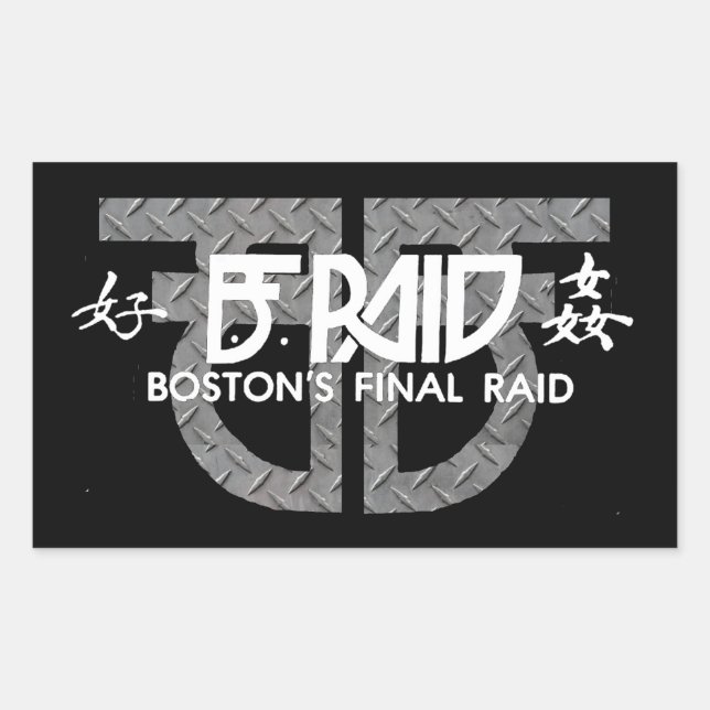 B.F. Raid (Boston's Final Raid) Stickers (Vorderseite)