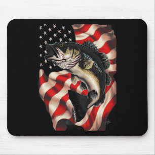 B. Fang der amerikanischen Flagge am 4. Juli für F Mousepad