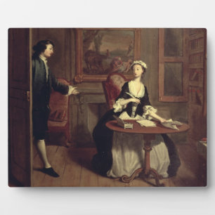 B. findet Pamela schreiben, Illustration von Ric Fotoplatte