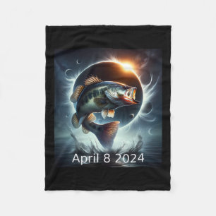 B Fisch Solar Eclipse 8. April 2024 Fleecedecke