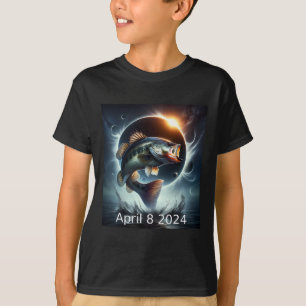 B Fisch Solar Eclipse 8. April 2024 T-Shirt