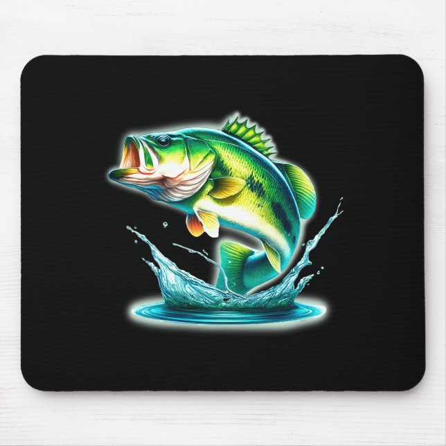 B Fisch springt Comfort Colors Erwachsene Schwerge Mousepad (Vorne)