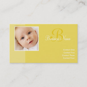 B für Baby-Gelb-Visitenkarten Visitenkarte