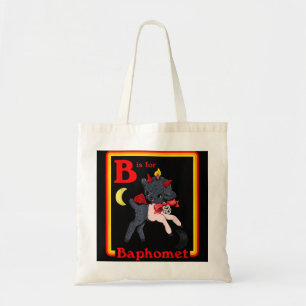 B für Baphomet Satanic Niedlich Devil Retro Vintag Tragetasche