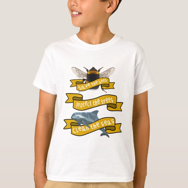 B für Bienen T-Shirt (Vorderseite)