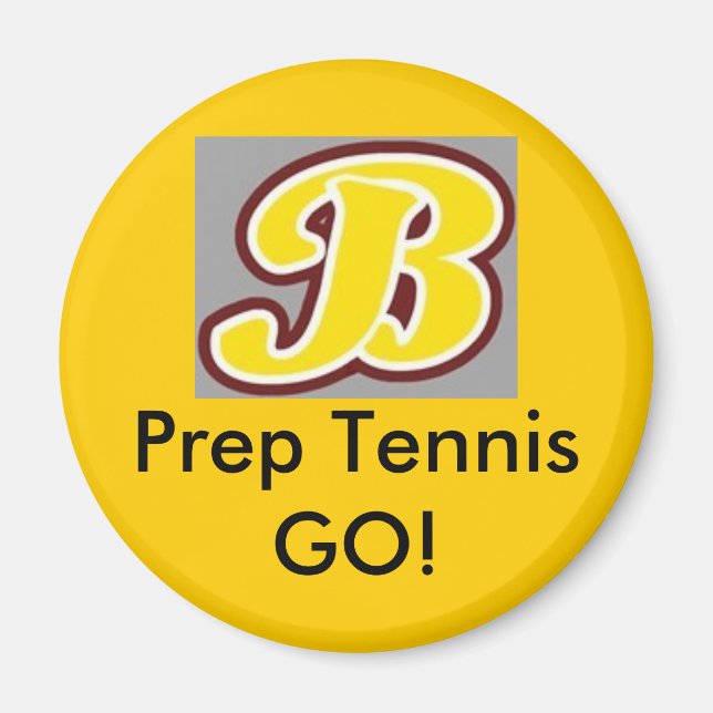 b für brebeuf, Prep Tennis GO! Magnet (Vorne)