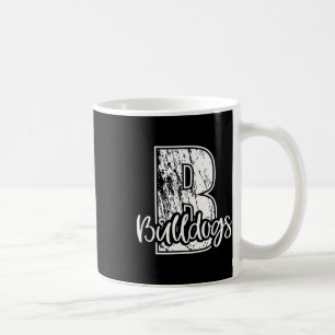 B Für Bulldogs School Sports Fan Team Spirit Kaffeetasse