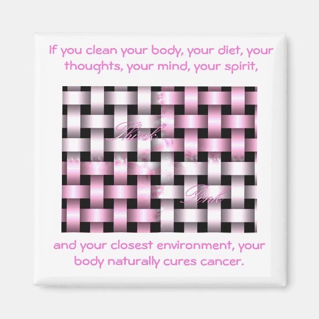 b..für immer...bekannt...Brustkrebs Magnet (Vorne)