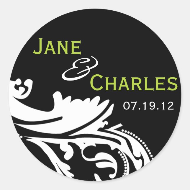 B&G Bride & Groom Graphic Sticker (Vorderseite)