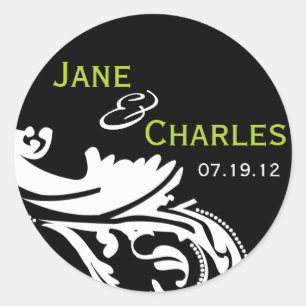 B&G Bride & Groom Graphic Sticker