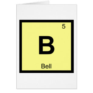 B - Glocke Musik Chemie Periodensystem Symbol