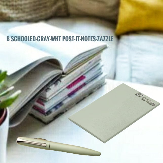 B. Grauweiß Post-it Klebezettel (Von Creator hochgeladen)