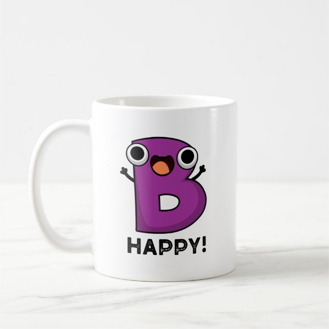 B Happy Funny Alphabet Pub Kaffeetasse (Links)