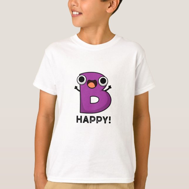 B Happy Funny Alphabet Pub T-Shirt (Vorderseite)