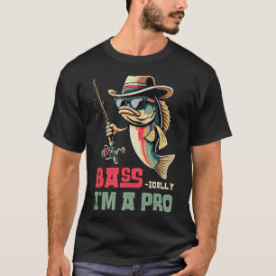 B-i bin ich ein Funny Fishing Liebhaber T-Shirt