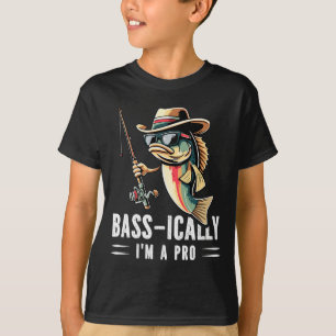 B-i bin ich ein Pro Funny Fishing Liebhaber Fisch T-Shirt