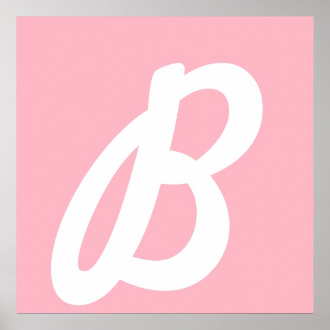 B in rosa poster (Vorne)