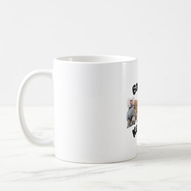 B ist für Baboon Keeper Kaffeetasse (Links)