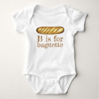 B ist für BAGUETTE French Bread Loaf Alphabet ABCs