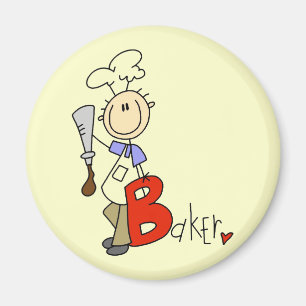 B ist für Baker T-Shirts und Geschenke Magnet