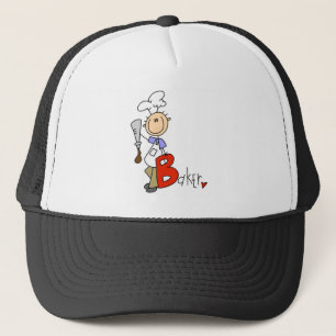 B ist für Baker T-Shirts und Geschenke Truckerkappe