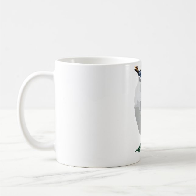 B ist für Bali Starling Kaffeetasse (Links)