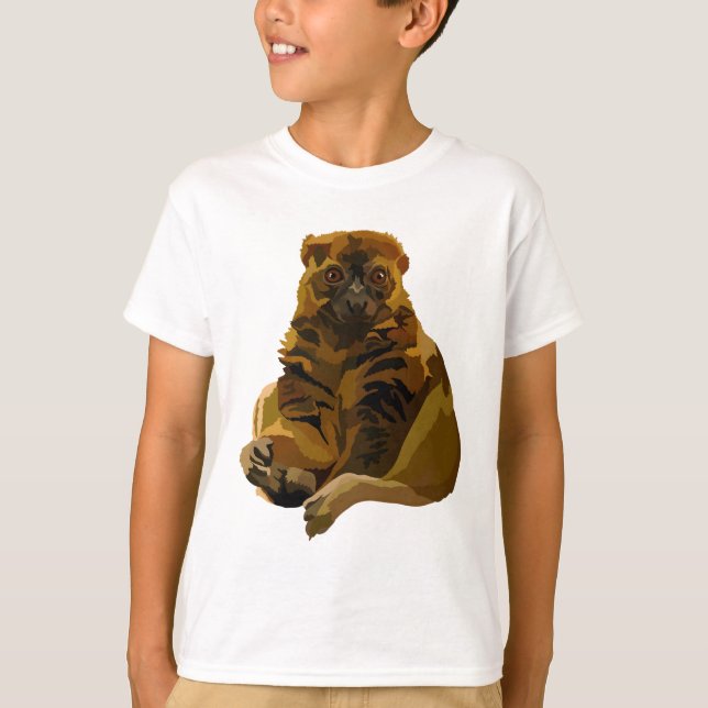 B ist für Bamboo Lemur T-Shirt (Vorderseite)