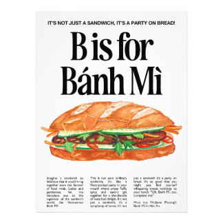 B ist für Banh Mi Fotodruck