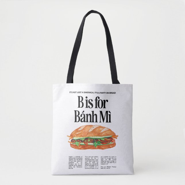 B ist für Banh Mi Vietnamese Sandwich (Vorderseite)