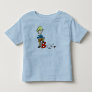 B ist für Bauarbeiter Kleinkind T-shirt