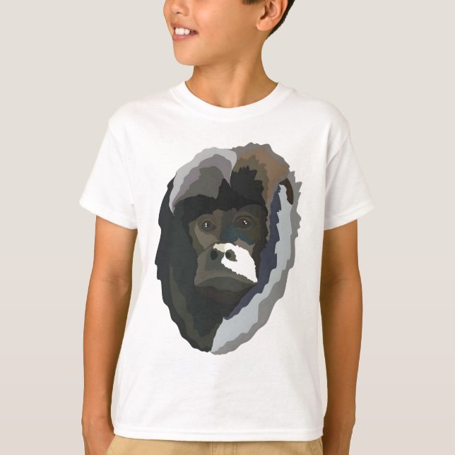 B ist für Black Howler Monkey T-Shirt (Vorderseite)