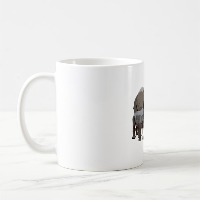 B ist für Black Rhino Kaffeetasse (Links)
