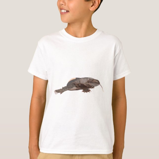 B ist für Black Throated Monitor Lizard T-Shirt (Vorderseite)