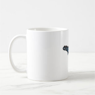 B ist für Blue Gepunktet Salamander Kaffeetasse