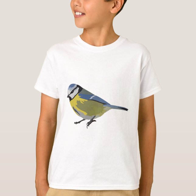 B ist für Blue Tit T-Shirt (Vorderseite)