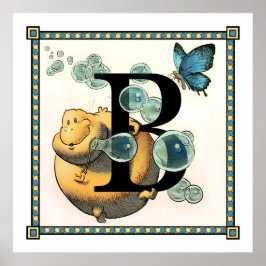 B ist für Blug Poster