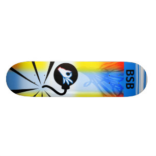 B ist für Bomben Skateboard
