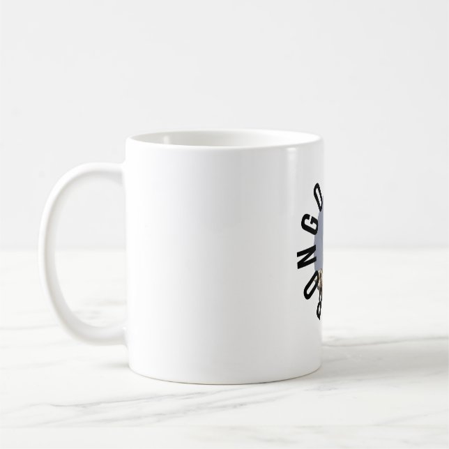 B ist für Bongo Keeper Kaffeetasse (Links)