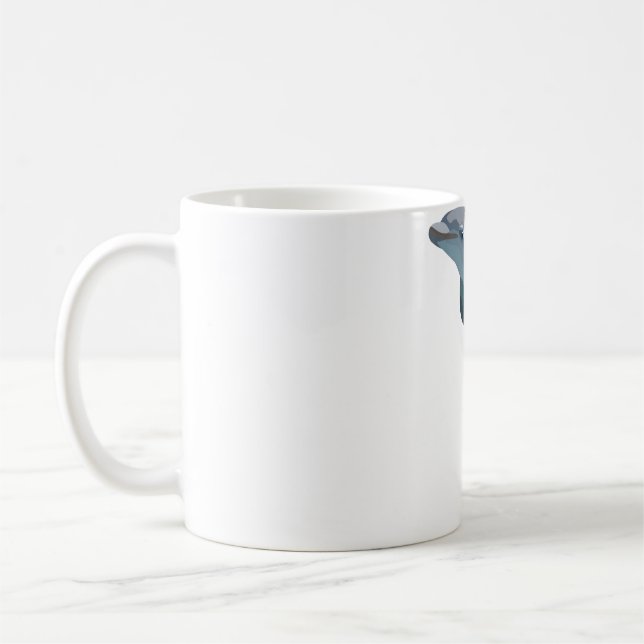 B ist für Bottlenose Dolphin Kaffeetasse (Links)