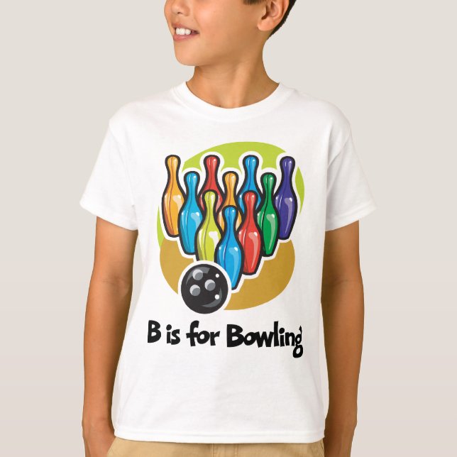 B ist für Bowling T-Shirt (Vorderseite)