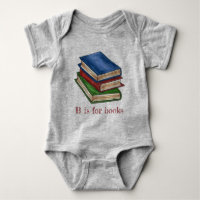 B ist für Buchbibliothek Buchstapel Lesen Alphabet