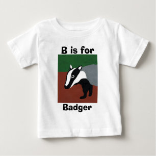 B ist für Dachs Baby T-shirt