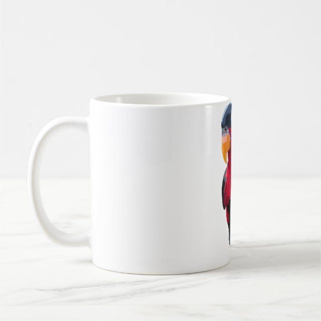 B ist für die schwarz gekappte Lory Kaffeetasse (Links)