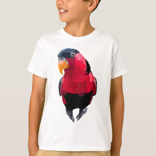 B ist für die schwarz gekappte Lory T-Shirt