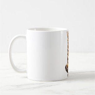 B ist für schwarze Footed Cat Kaffeetasse