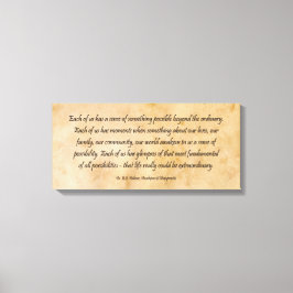 B J Palmer Außergewöhnliches Leben Leinwanddruck