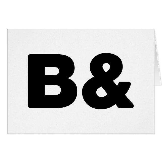 B& Karte (Vorderseite (Horizontal))