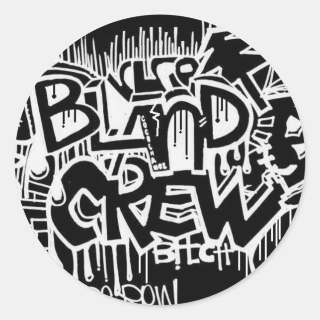 B-Land-Aufkleber Runder Aufkleber (Vorderseite)