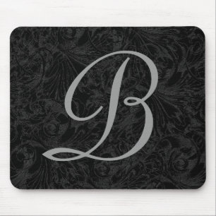 B: Monogram B Elegante Mouse Pad Mousepad