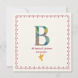 B Monogram Dankeschön-Karte Dankeskarte